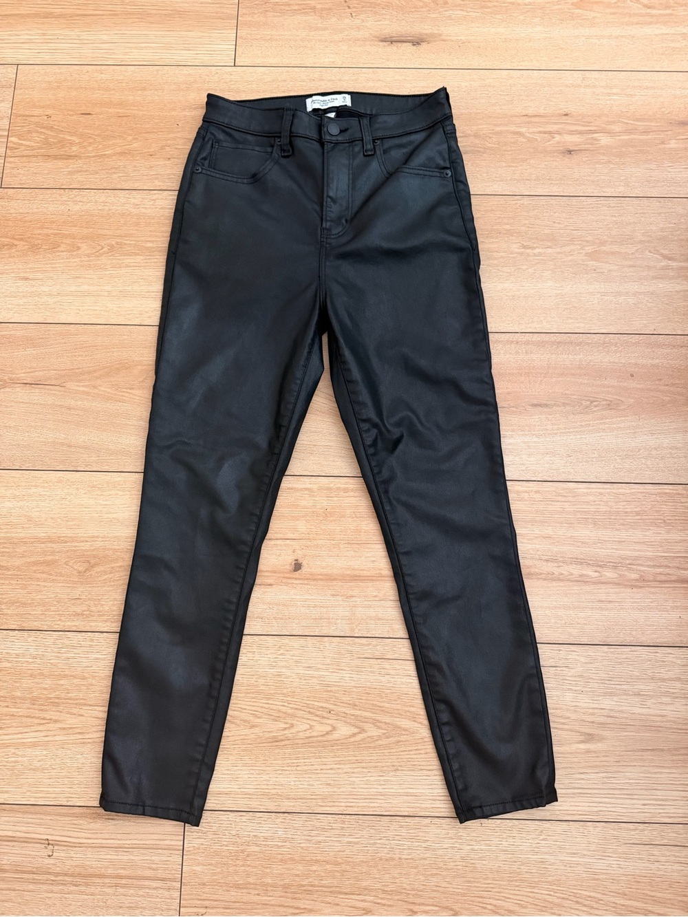 Abercrombie & Fitch coated Super Skinny Ankle jeans